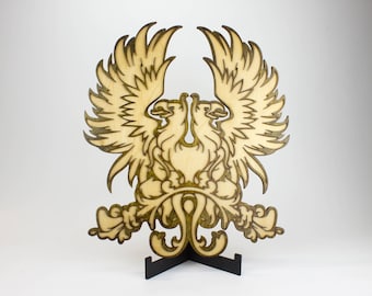Grey Warden Crest-Dragon Age Wall art-Game Art Layered Wood Plaque