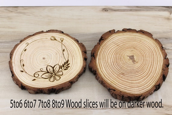 Set of 10 Wood Slices for Wedding Centerpieces Rustic Wedding