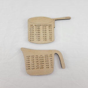 Measurement Conversion Chart Magnets:  Kitchen Cheat Sheet