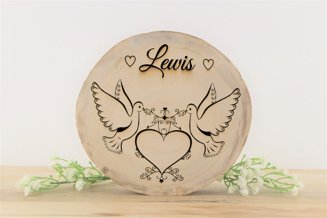 Rustic Wedding Decor, Wood Slices, Centerpiece, Country, Rustic, Engraved, Personalized, Custom ...