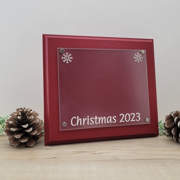 5x7 picture frame, Christmas picture frame, 2023 picture frame, red picture frame, multiple photos, family picture frame, order custom made