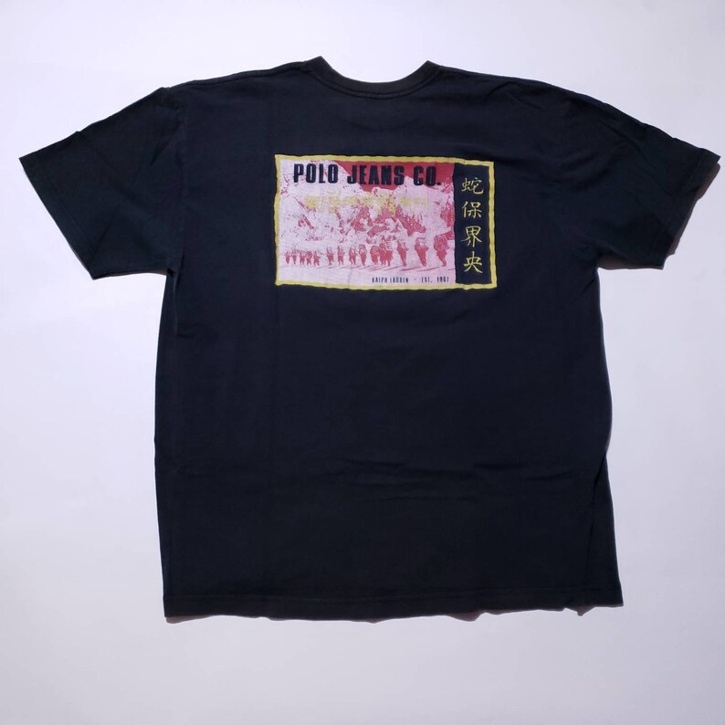 T LtdMtKailash Vintage Ralph Oxo Polo Tibet Black Shirt Lauren Jeans Company 3Sc54AqjLR