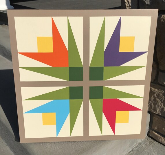 Summer Posey Barn Quilt Etsy