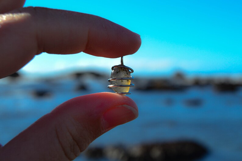Spiral Wrapped Pendant Wire Wrapped Agate Pendant Northern California Agates
