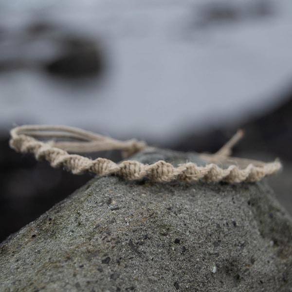 Custom Simple Adjustable Hemp Bracelet