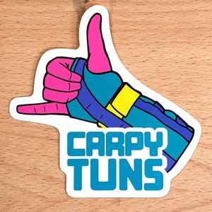 Carpal Tunnel Syndrome Vinyl Sticker, 90s Theme Vinyl Stickers, Wrist Brace, Cool Skateboard Sticker, Artist Problems, RSI