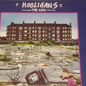 The Who Hooligans vintage vinyl record, 70s classic rock music, Pinball Wizard, double album
