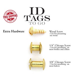 Extra Hardware for our Brass Tags