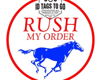 RUSH My Order - Upgrade includes USPS Express Mail Upgrade