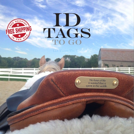 Saddle Name Plate