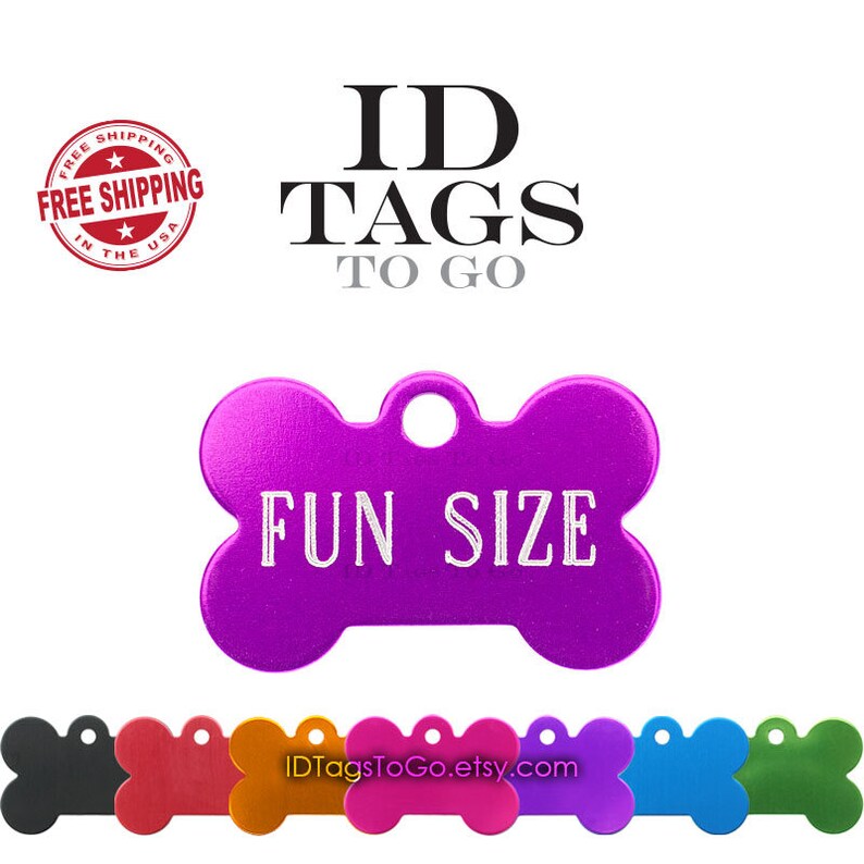Funny ID Tag for Small Dogs. Teacup Pet ID Tag. Custom Etsy