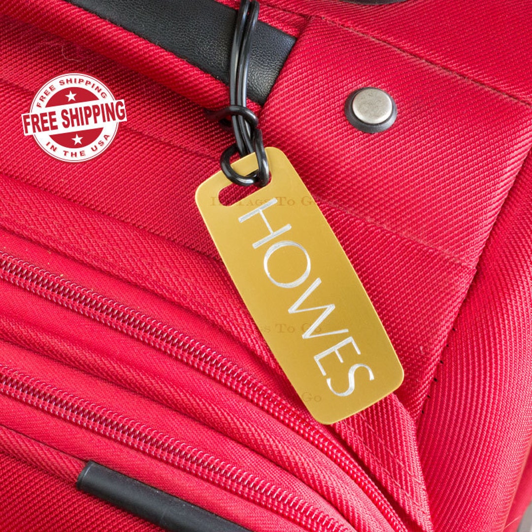 Luggage Tags Personalized. Golf Bag Tags. Engraved Tag ID Etsy