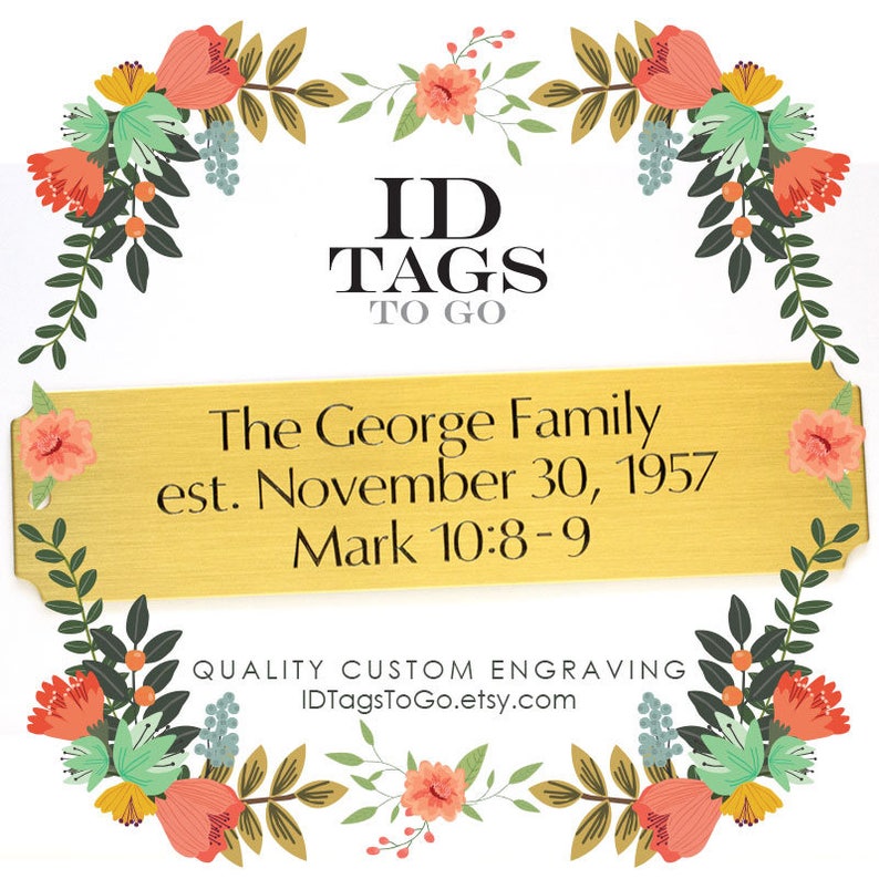 Brass Stall Barn Name Plate custom personalized engraved Etsy