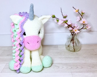 Unicorn Crochet Pattern: Amigurumi Toy (Instant PDF Download)