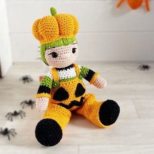 PATTERN: Pumpkin Paul - Crochet Pumpkin - Halloween toy - Instant PDF Download