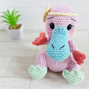 Crochet Rainbow Platypus Pattern: Coral Amigurumi Toy (PDF Download)