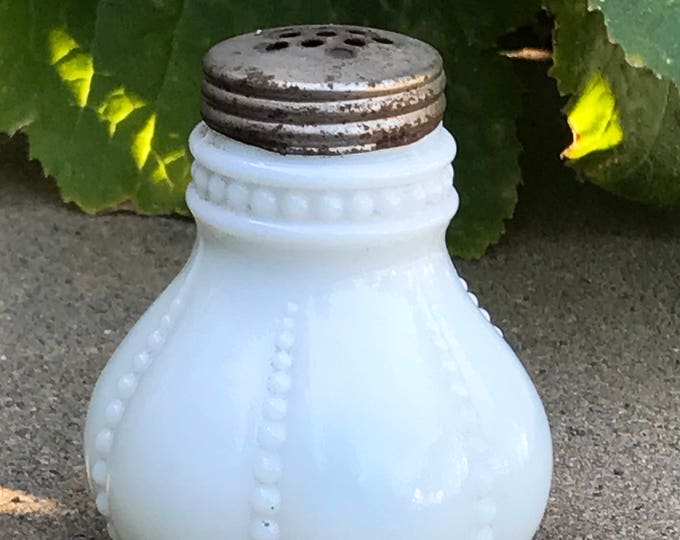 Antique Beaded Glass Shaker Etsy