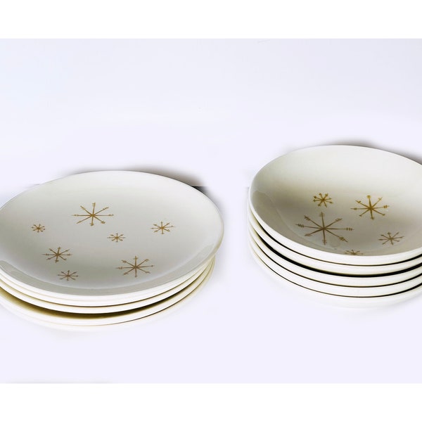 MidCentury Modern Atomic Star Glow by Royal China Starbursts - Mixed Pieces