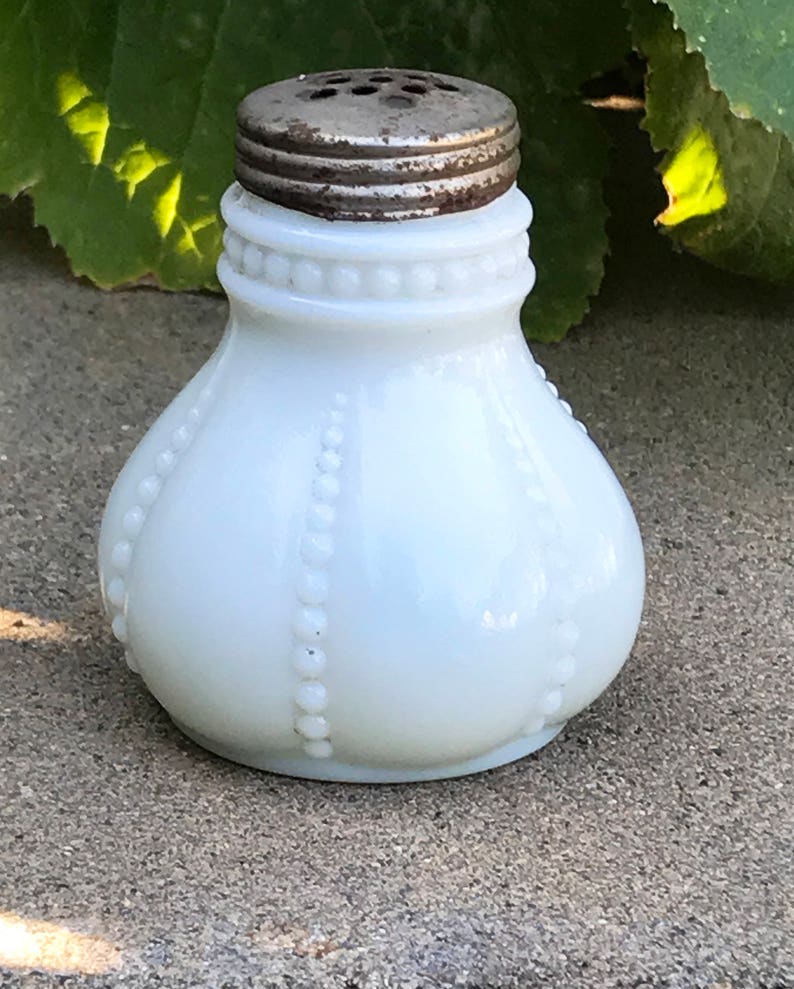 Antique Beaded Glass Shaker