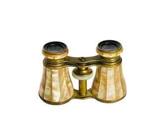 Antique Mother-of-Pearl Opera Glasses Eight Lenses 8X