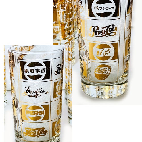 1970s Bartlett Collins World Pepsi Highball Tumblers - Set of shops 8 In Original Box