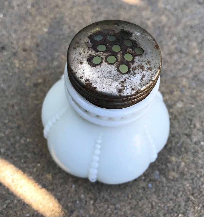 Antique Beaded Glass Shaker