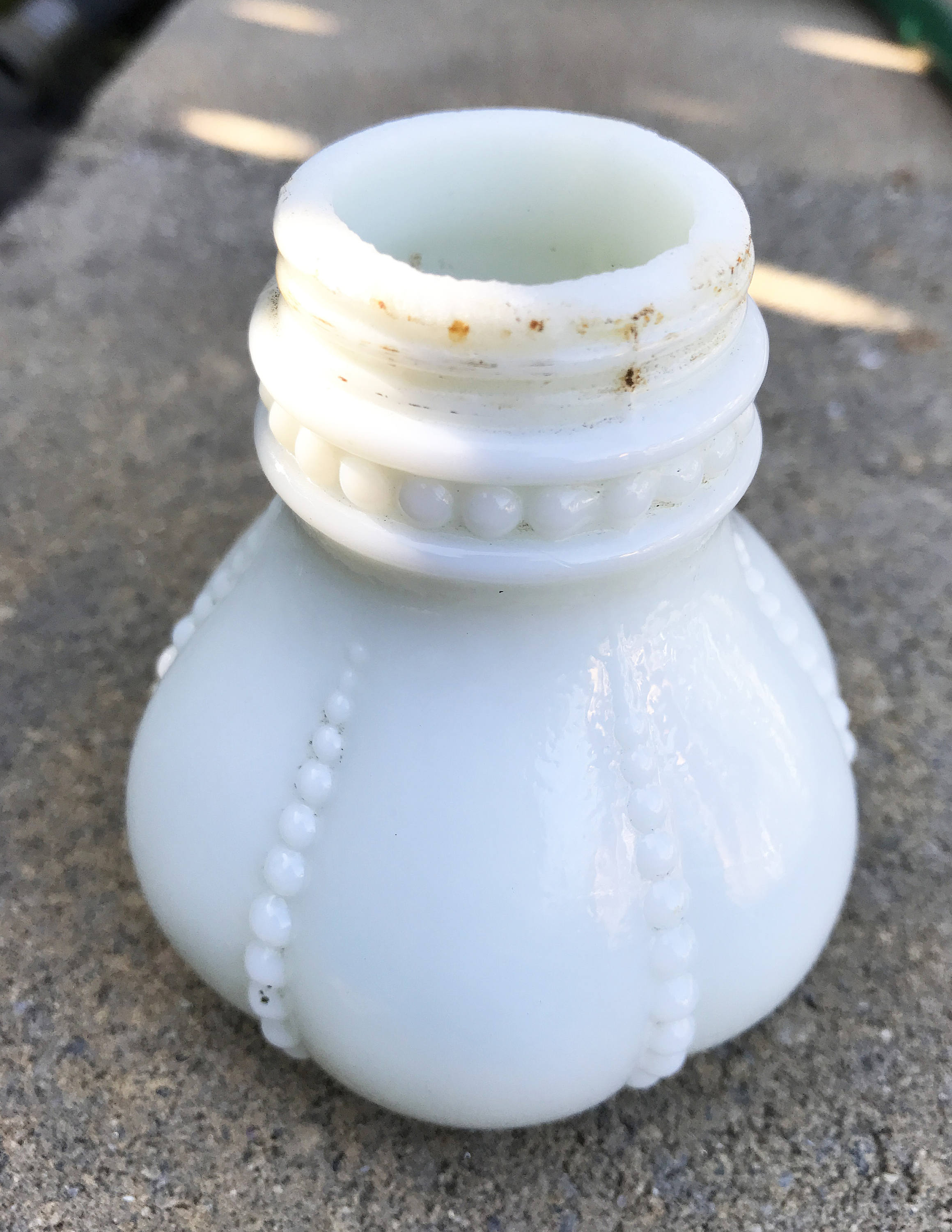 Antique Beaded Glass Shaker Etsy