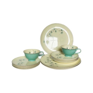 Vintage Taylor Smith Taylor Versatile Blue Lace Dandelion China Dinnerware - Mixed Pieces