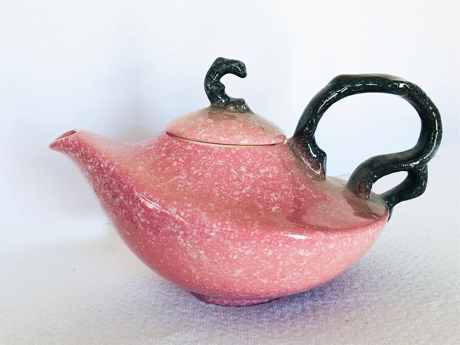 Hull Woodland Pink Teapot Set with Creamer and Sugar Bowl Etsy