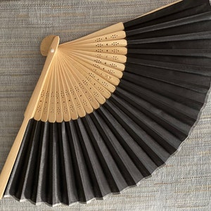Silk Folding Hand Fan~ Victorian Regency Style