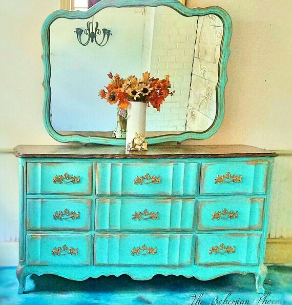 SOLD French Provincial Dresser/ Mirror Etsy
