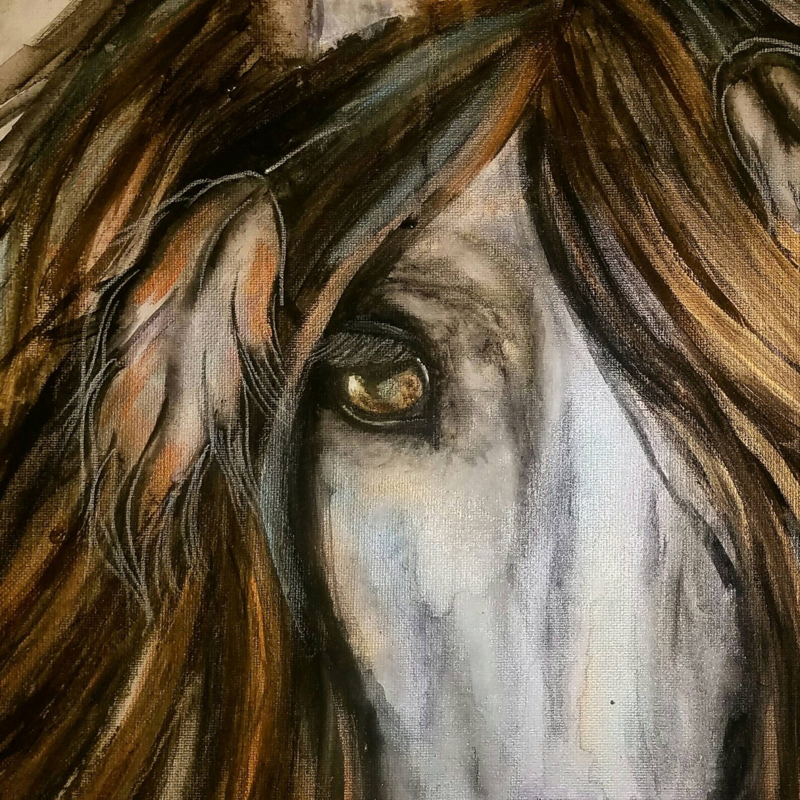 SOLD Dream Catcher Horse Painting Original Watercolors on Etsy