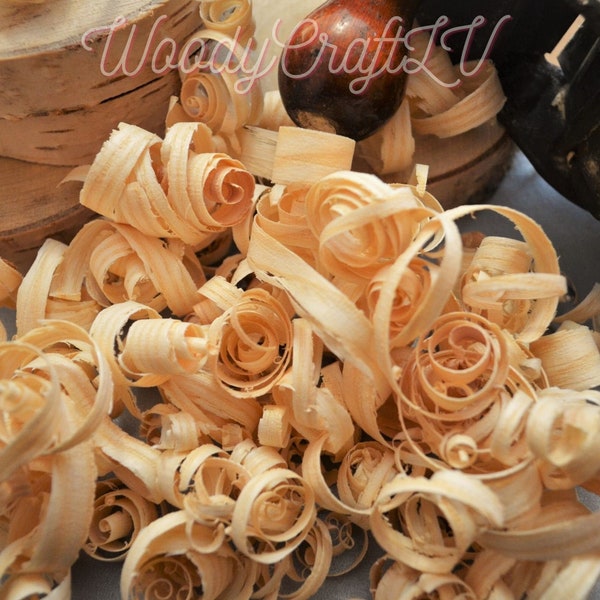 Wood shavings spiral, Natural Filling material, DIY craft, floristry,real wooded curls, gift packaging, gifts wrapping, for crafters