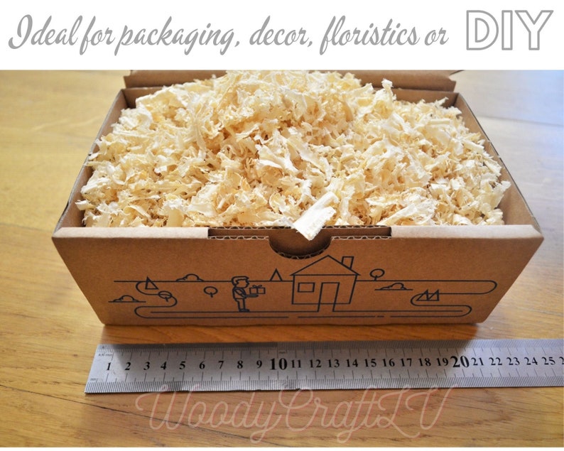Wood Shavings. Wooden Chips. for Decoration. DIY Craft. Etsy
