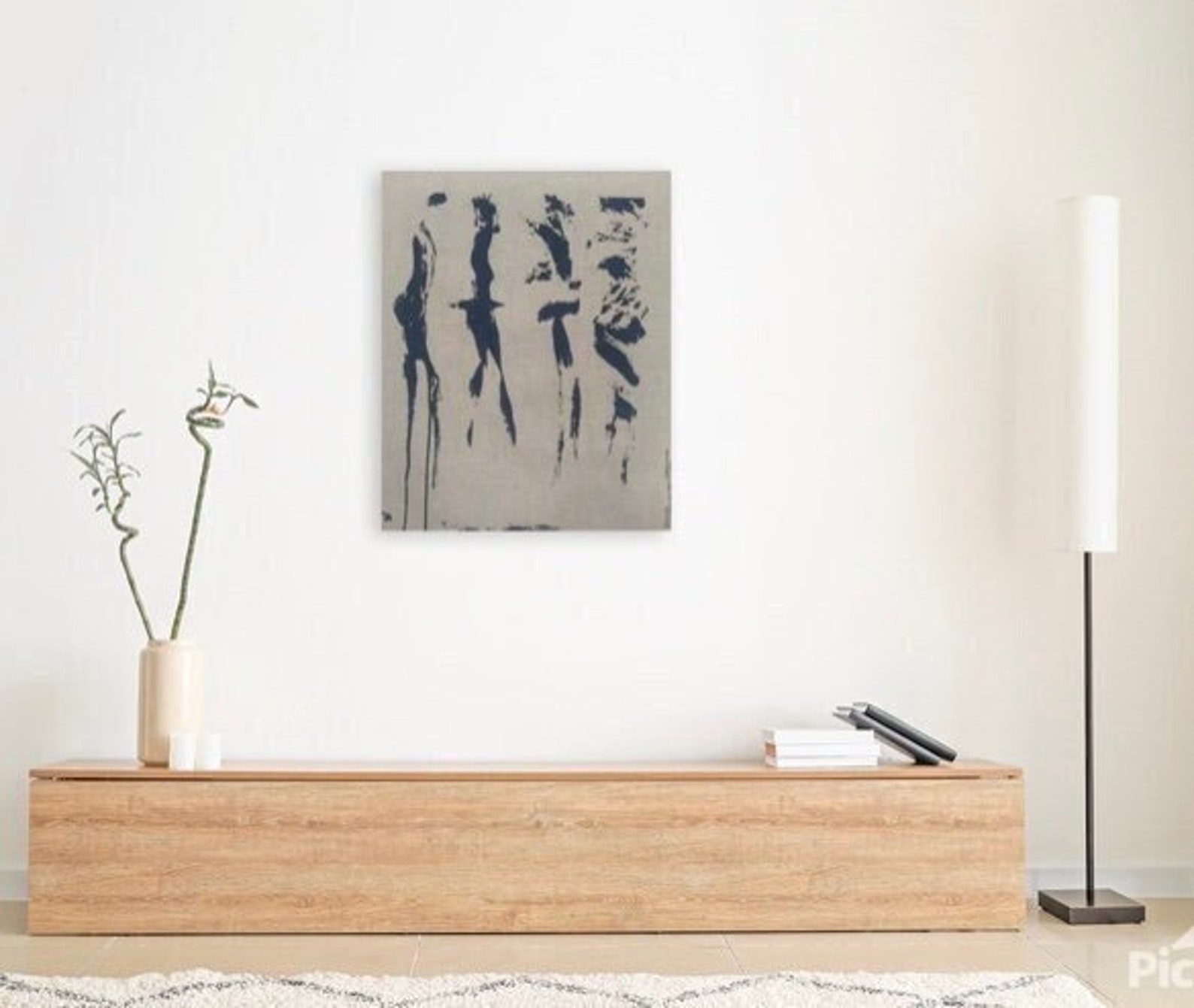 Print on Linen / Original hand painted Artwork Printed on Etsy