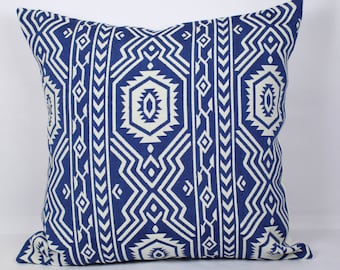 Pillows covers 20x20, throw pillow blue orange, euro pillow shams 26 x 26, sofa cushion covers, pillowcases, indigo pillow