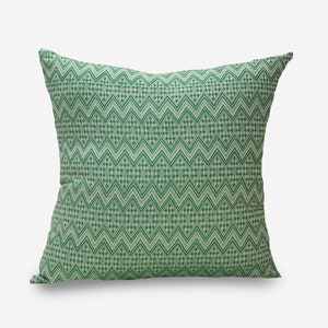 Green throw pillow, fall pillow covers, cushion cover boho, pillowcase pattern, euro sham green, sage green pillow case