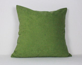 Velvet throw pillow cover 20x20, suede cushion cover