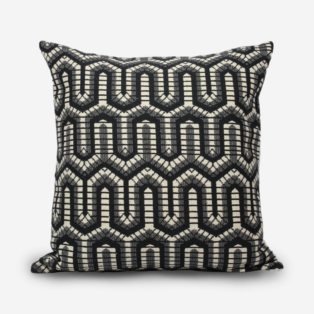 Pillow Covers 20x20, Black White Geometric Pillow, 20 Inch Pillow