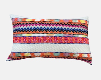 Cotton Jacquard Lumbar Pillow Cover: Decorative Rectangle Cushion