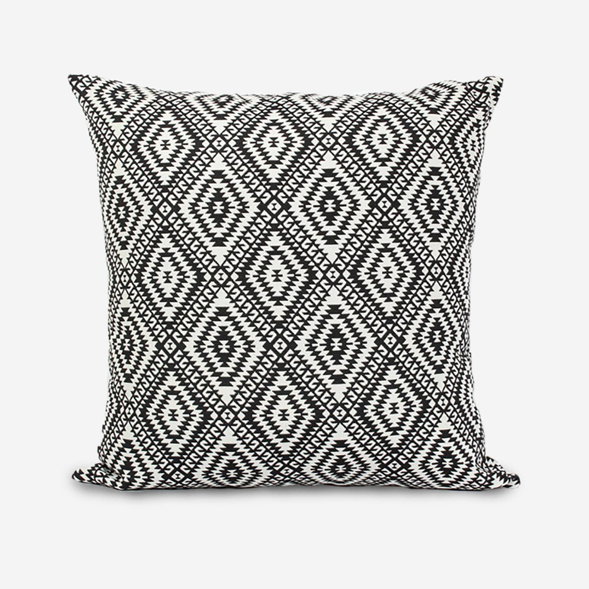 Black and white pillow case geometric pillow 24 inch pillow Etsy