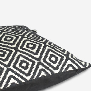 Black and White Geometric Pillow 26x26 Pillow Cover Euro - Etsy