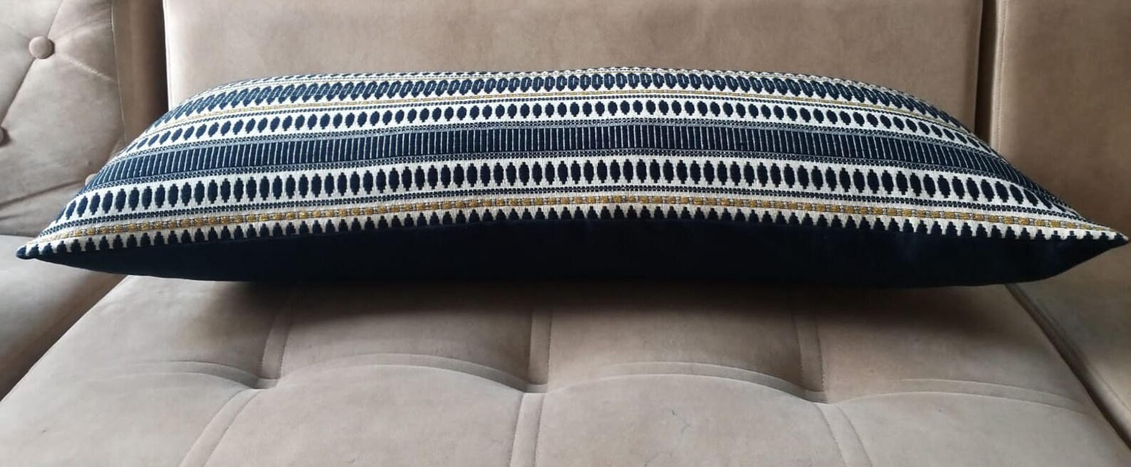Extra Long Lumbar Pillow 14 X 36 Pillow Cover Blue Lumbar Etsy