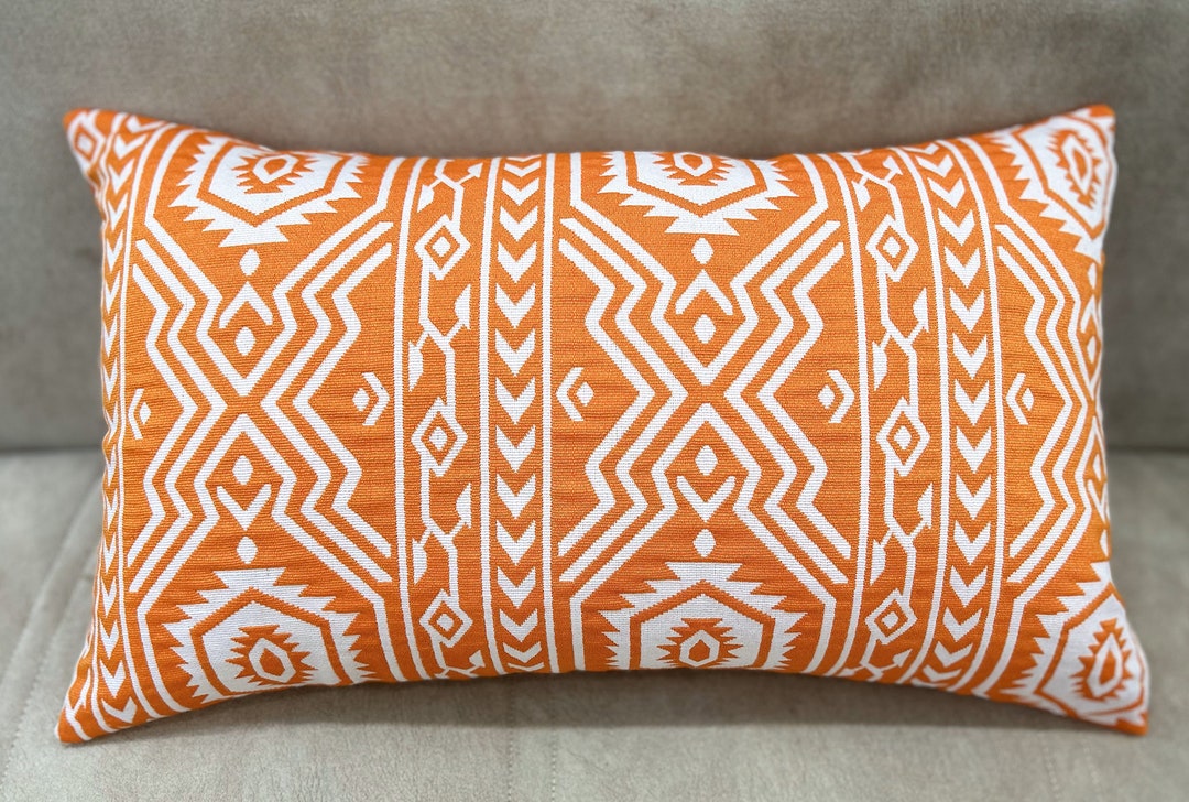 Buy Lumbar Pillow Orange, Decorative Lumbar Throw Pillows Online in