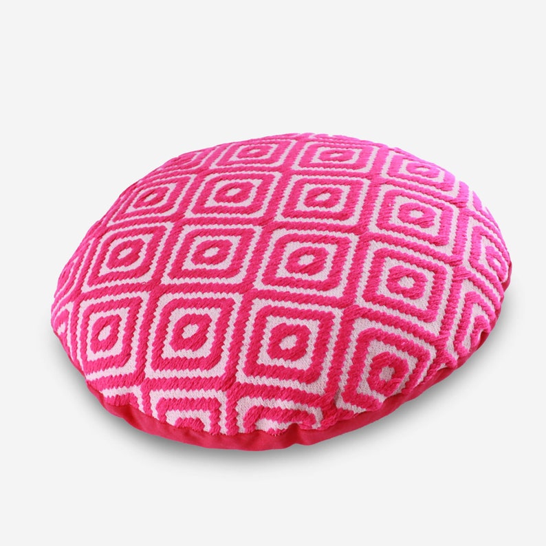 Floor Cushion Round Floor Pillow Pattern Large Floor Etsy