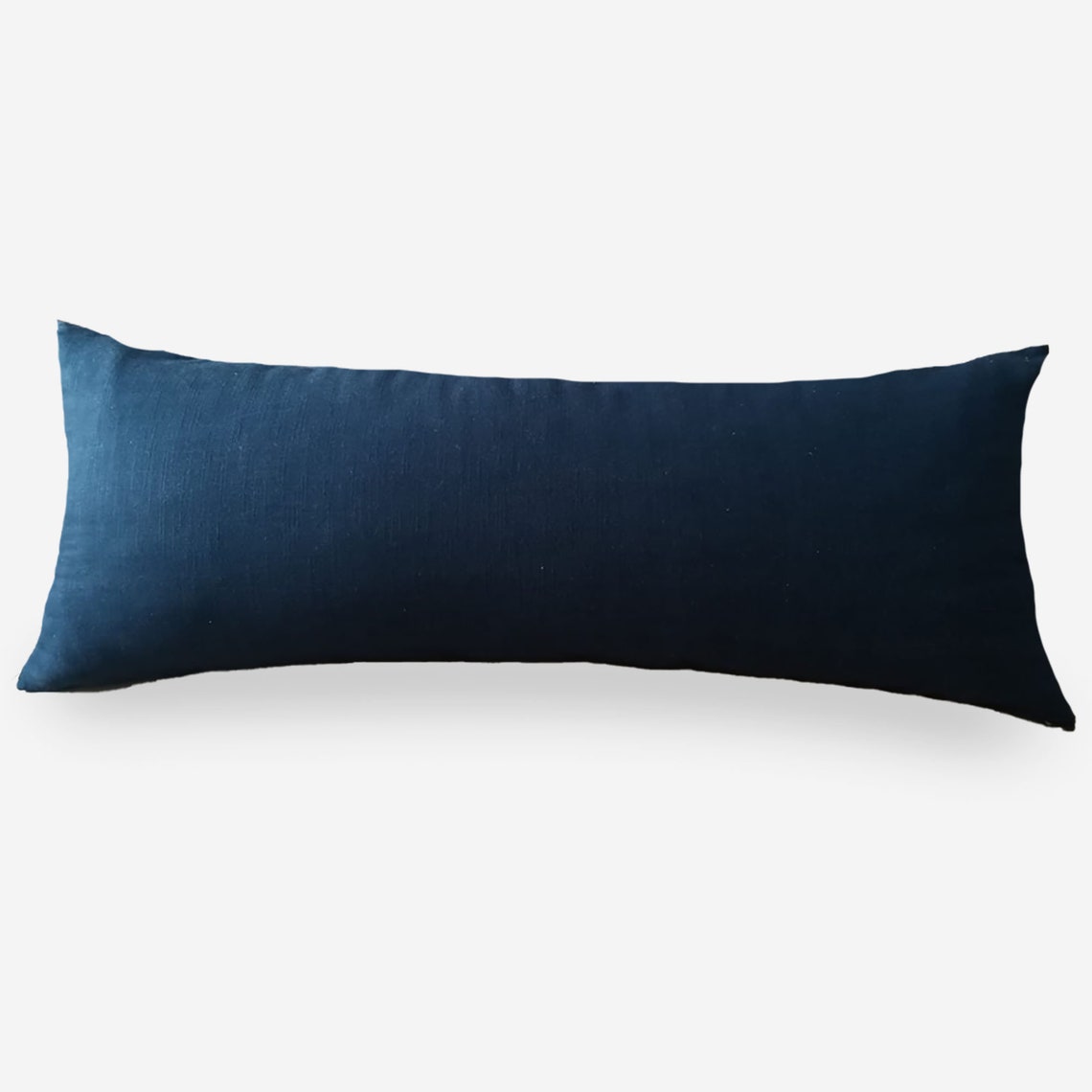 Extra Long Lumbar Pillow 14 X 36 Pillow Cover Blue Lumbar Etsy