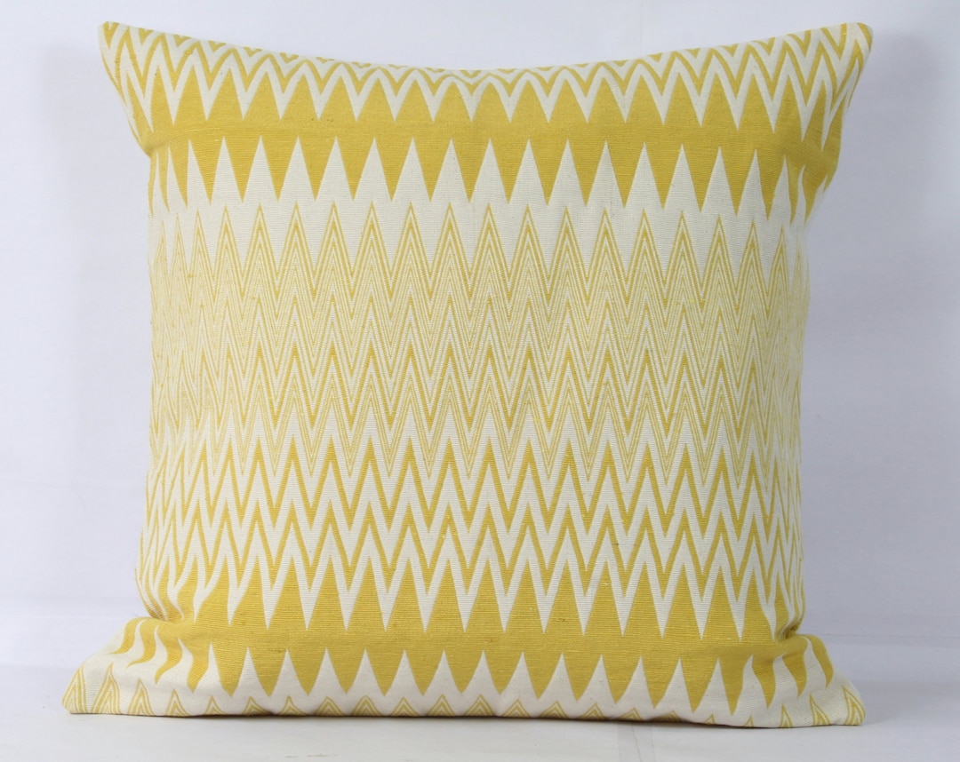 Mustard Yellow Pillow Cover, 26x26 Pillow Cover, Euro Sham, Throw