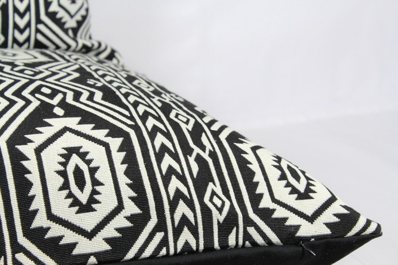 Black and white geometric pillow 18x18 pillow covers 26x26 Etsy