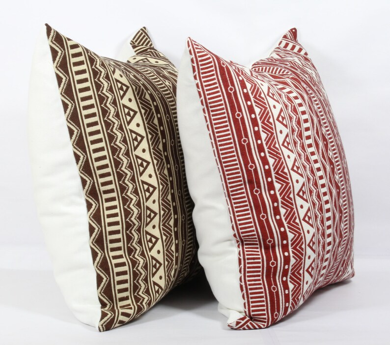 Brown Pillow Covers 20x20 Boho Pillow Cover 24x24 Sofa Etsy