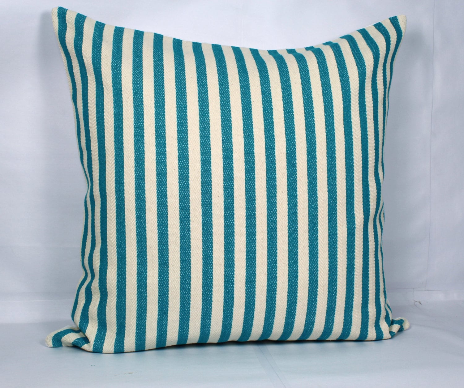 Pillow covers 20x20 teal / decorative throw pillows / striped Etsy